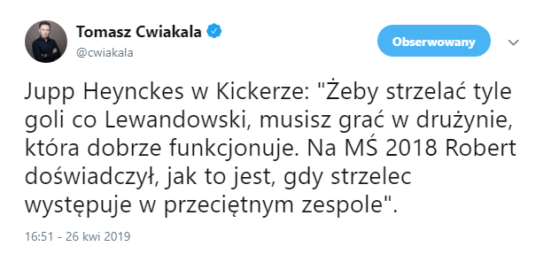 Heynckes MOCNO KRYTYCZNIE o reprezentacji Polski